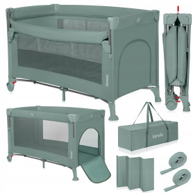 Ліжечко-Манеж Lionelo Ellen Green Sage