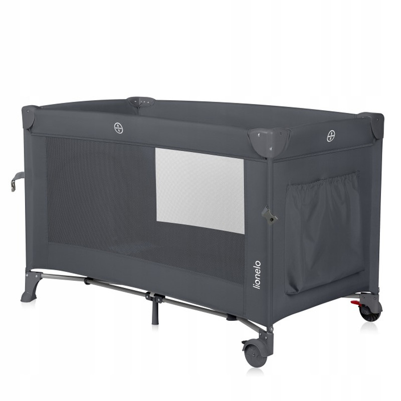 Ліжечко-Манеж Lionelo Ellen Grey Cobcrete