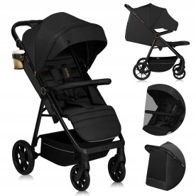 Прогулянкова Коляска Lionelo Mira Black Onyx