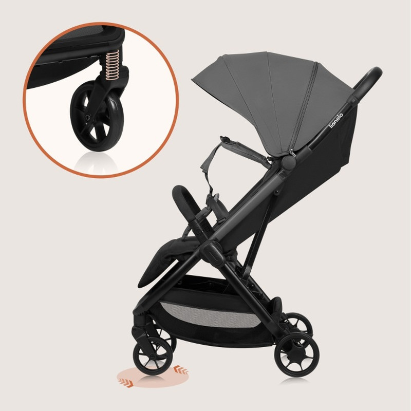 Прогулянкова Коляска Lionelo Julie Air Grey Stone