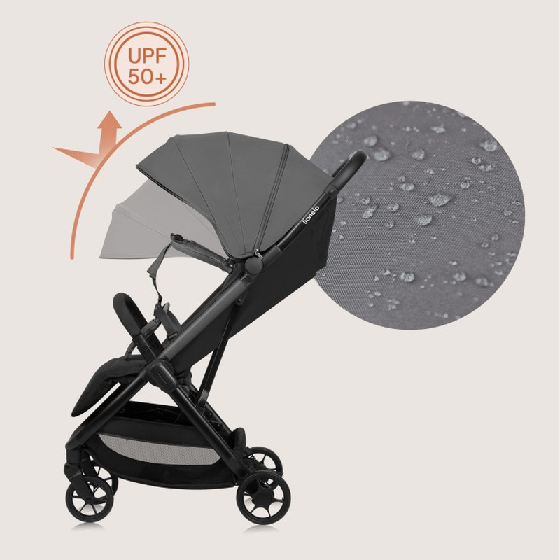 Прогулянкова Коляска Lionelo Julie Air Grey Stone