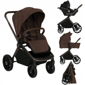 Універсальна коляска 3 в 1 Lionelo Mika Plus 3In1 Mocha Mousse