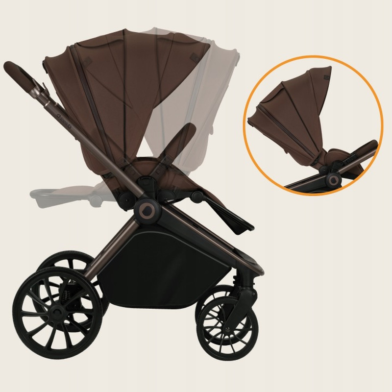 Універсальна коляска 3 в 1 Lionelo Mika Plus 3In1 Mocha Mousse