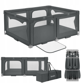 Манеж Lionelo Florence Easy Fold Grey Graphite
