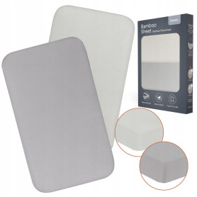 Простирадло Lionelo Bamboo Sheet off White Grey 118X60