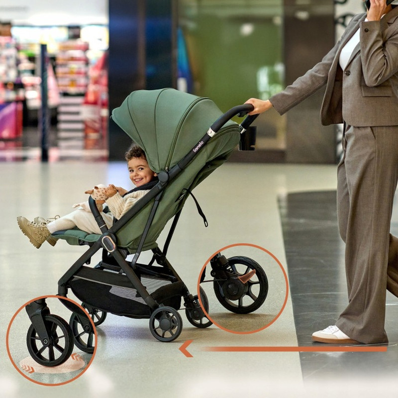 Прогулянкова коляска Lionelo Bess Green Forest