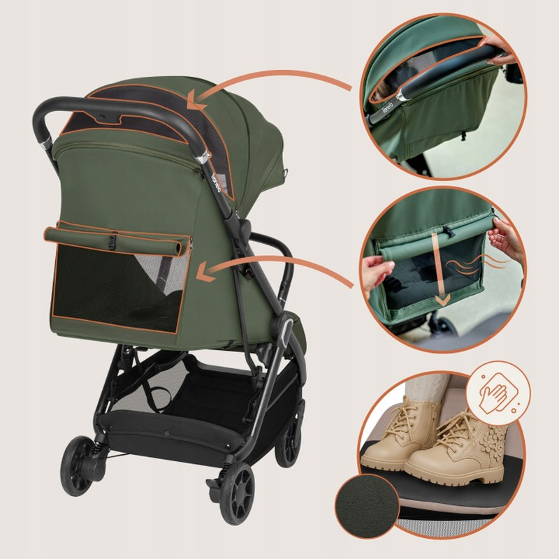 Прогулянкова коляска Lionelo Bess Grey Stone