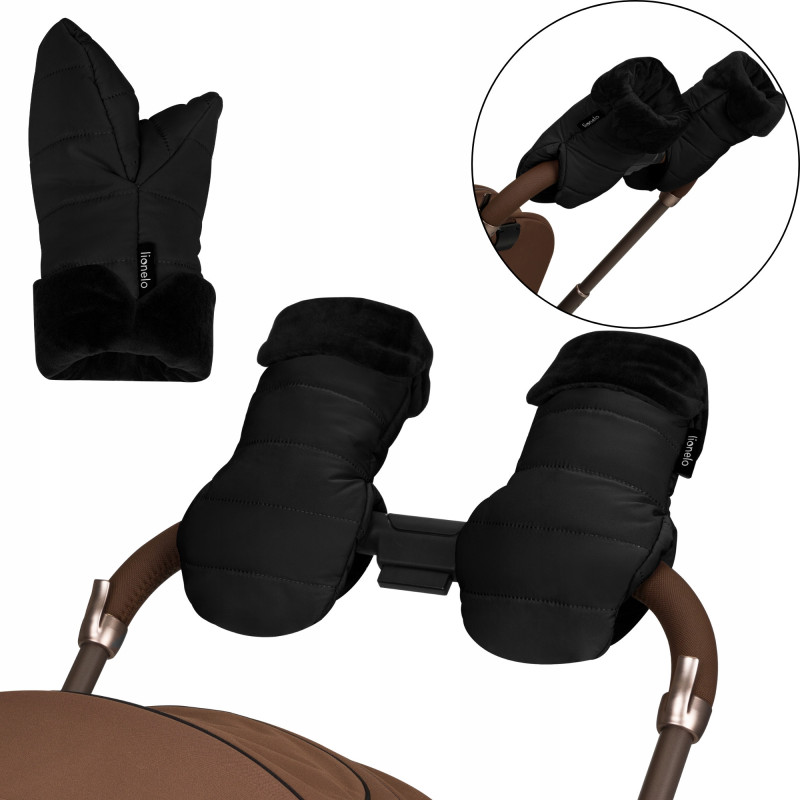 Рукавички для Коляски Lionelo Handmuff Oli Black