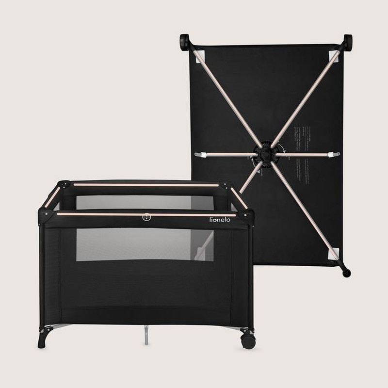 Манеж Lionelo Amelie Black Carbon