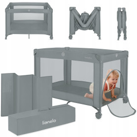 Манеж Lionelo Amelie Grey Concrete