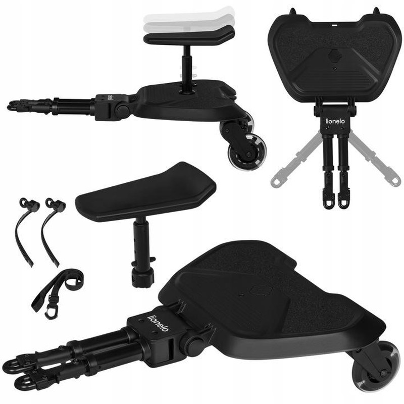 Підніжка з Сидінням для Коляски Lionelo Buggy Board Black Onyx