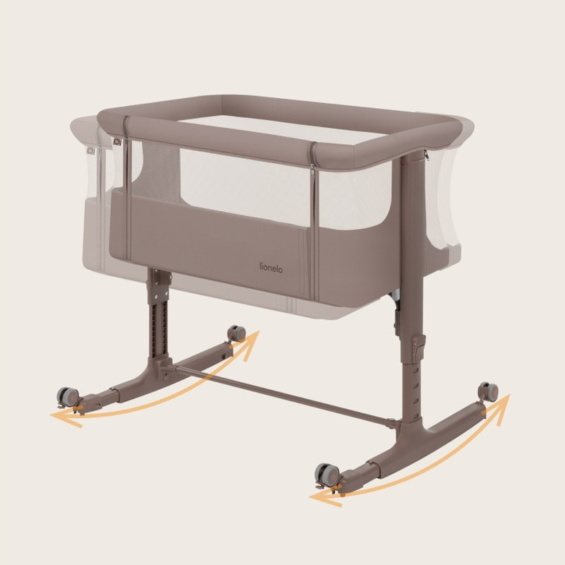 Ліжечко Приставне Lionelo Aurora Beige Taupe