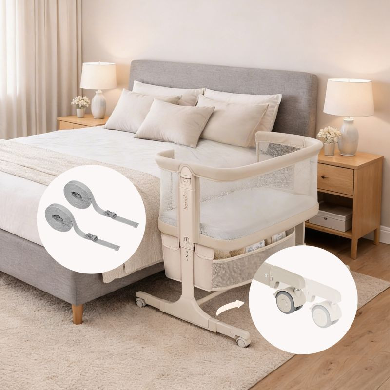 Ліжечко Lionelo JODIE BEIGE CREAM