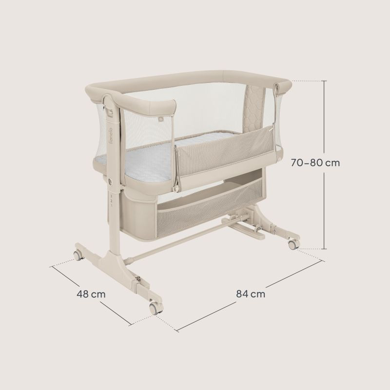 Ліжечко Lionelo JODIE BEIGE CREAM