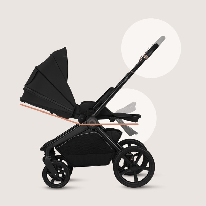 Універсальна Коляска 2 в 1 Lionelo Freya 2In1 Black Onyx