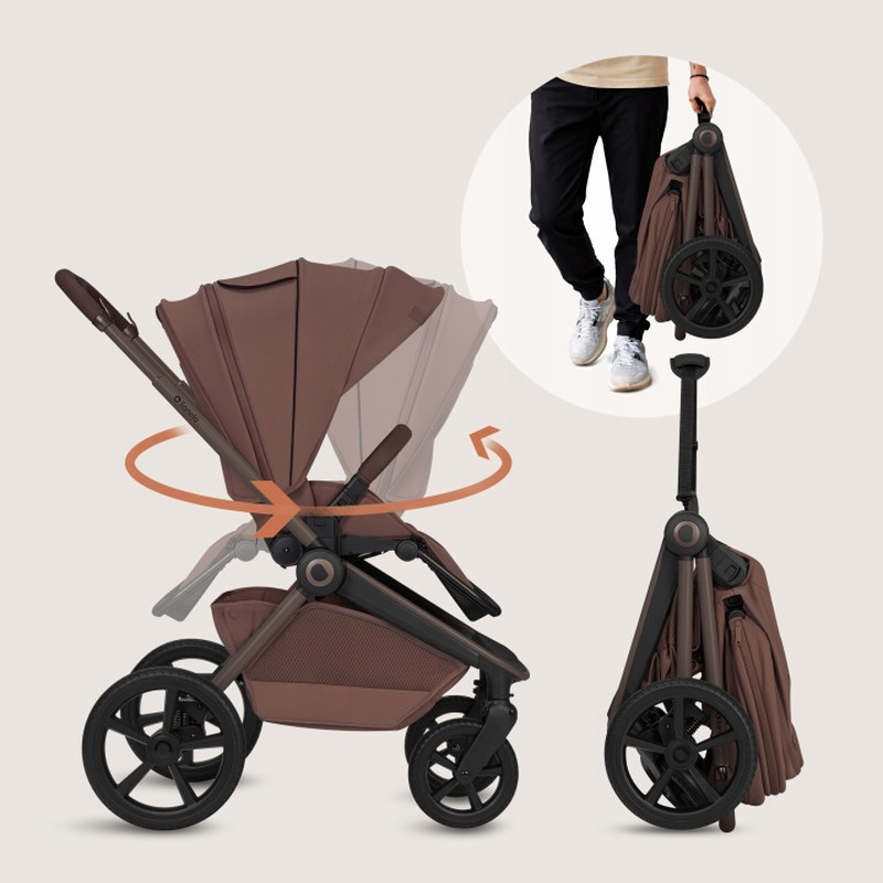 Універсальна Коляска 2 в 1 Lionelo Freya 2In1 Brown Chocolate
