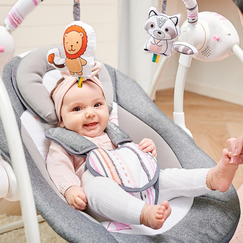 Крісло-Гойдалка Lionelo Ruben Stone Grey