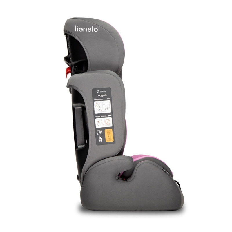 Автокрісло Lionelo Levi Simple Candy Pink