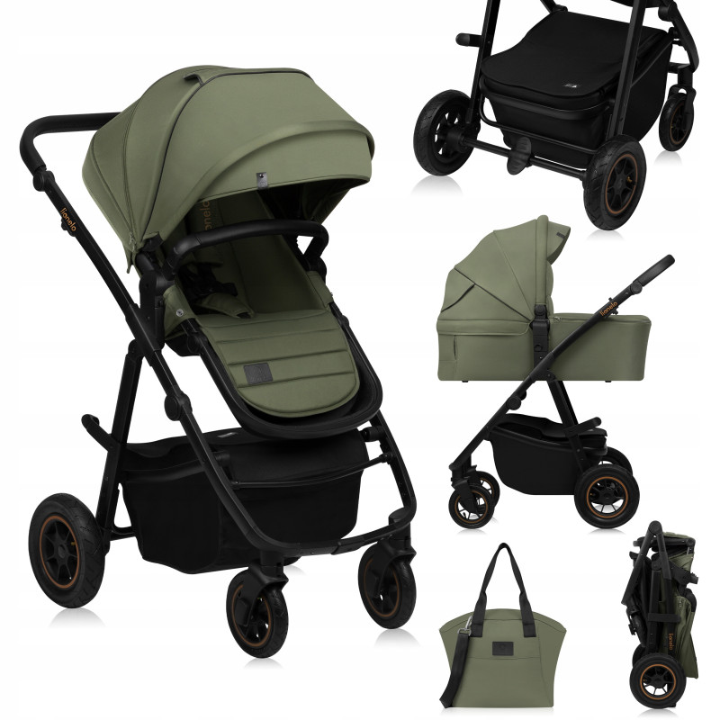 Універсальна коляска 3 в 1 Lionelo Amber Plus Green Forest
