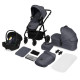 Універсальна коляска 3 в 1 Lionelo Amber Plus Grey Graphite
