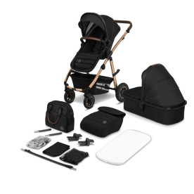 Універсальна коляска 2 в 1 Lionelo Amber Чорний Lo-Amber Black Onyx 2In1