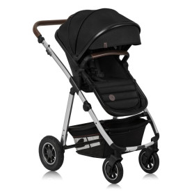 Універсальна коляска 2 в 1 Lionelo Amber Чорний Lo-Amber Black Silver 2In1