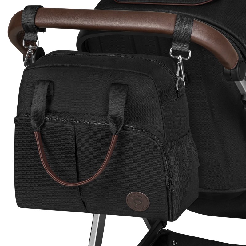 Універсальна коляска 2 в 1 Lionelo Amber чорний LO-AMBER BLACK SILVER 2in1