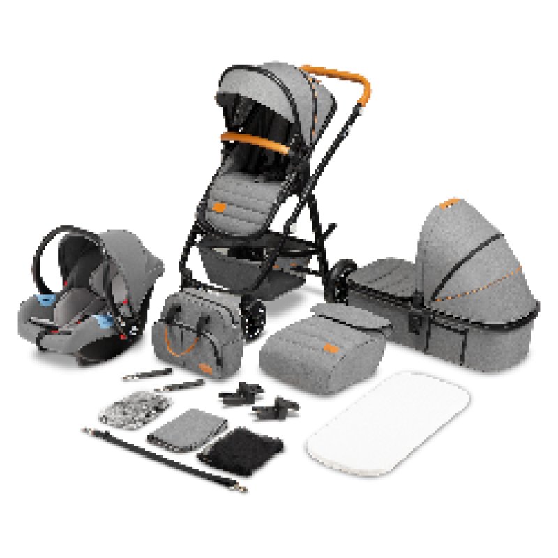Універсальна коляска 3 в 1 Lionelo Amber Grey Stone