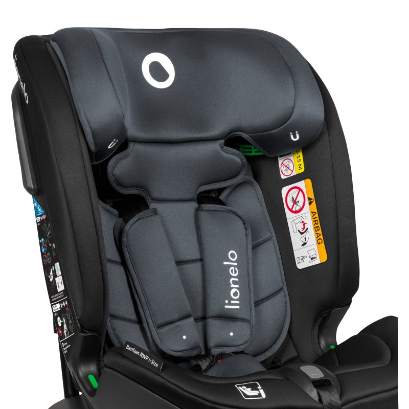 Автокрісло Lionelo Bastiaan RWF i-Size Grey Stone