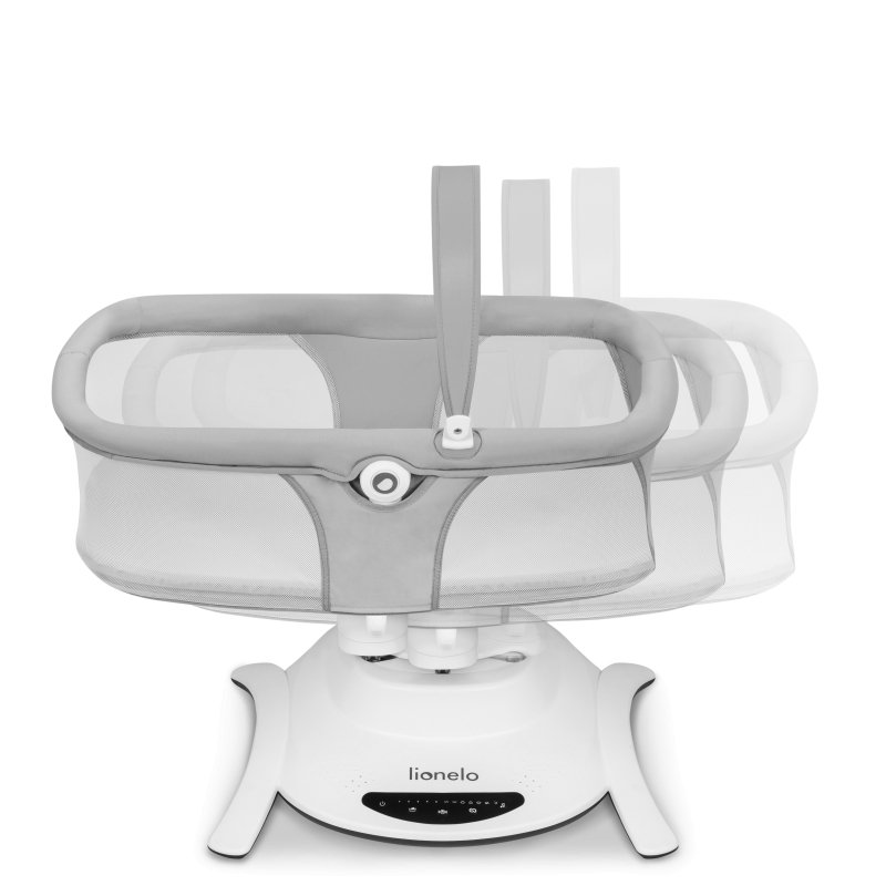 Шезлонг Lionelo Набір Bella Set Grey Concrete ліжко-гойдалка 2 в 1