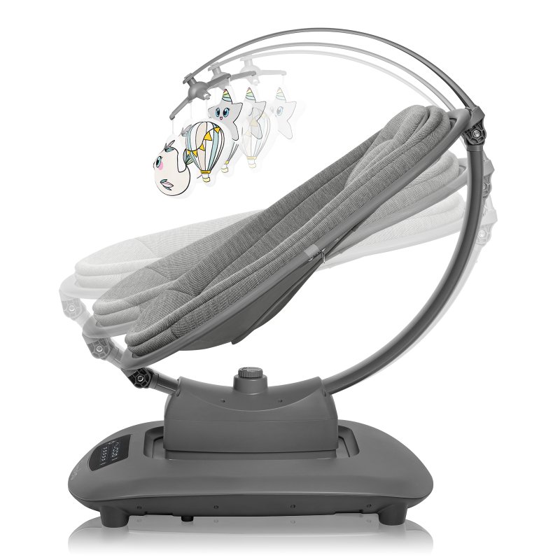 Крісло-гойдалка Lionelo Blossom Grey Concrete