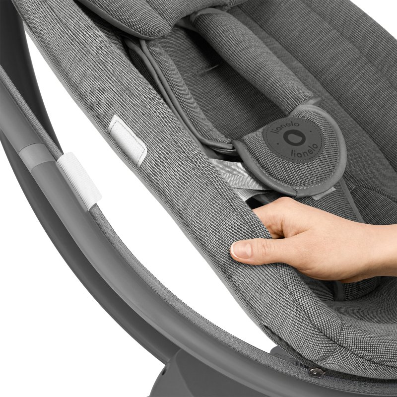 Крісло-гойдалка Lionelo Blossom Grey Concrete