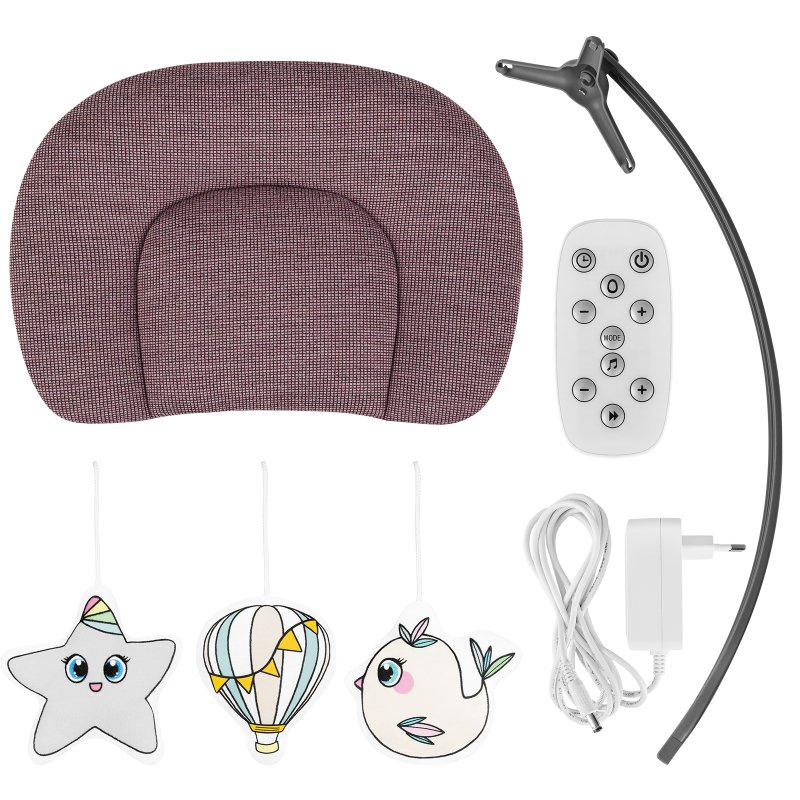 Крісло-гойдалка Lionelo Blossom Pink Mauve