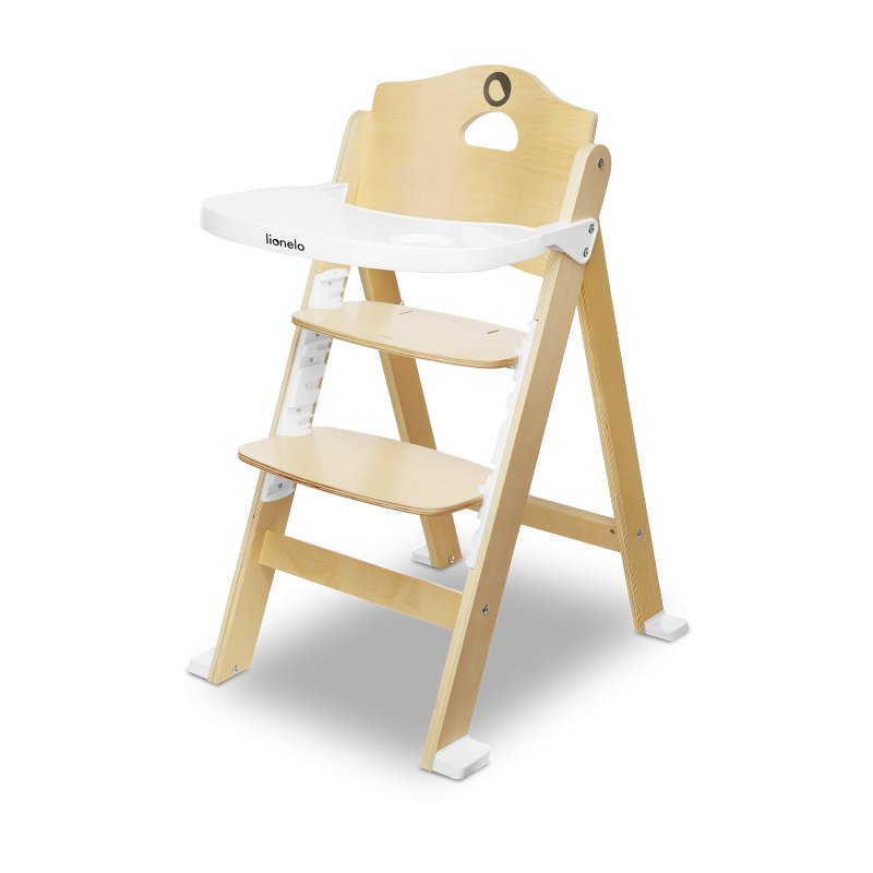 Стілець Lionelo Floris White Natural - для годування