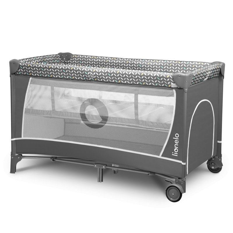 Ліжечко Lionelo Flower Grey Scandi - Дитяче манеж