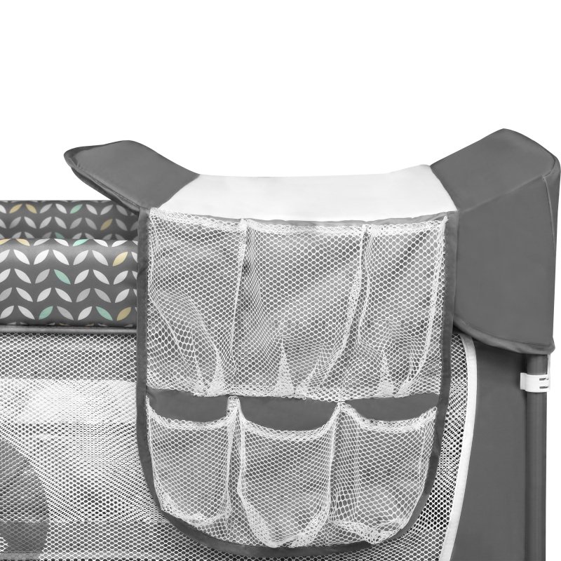 Ліжечко Lionelo Flower Grey Scandi - Дитяче манеж