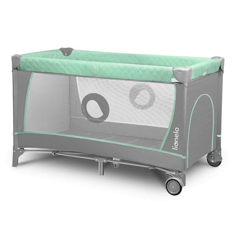 Ліжечко Lionelo Flower Turquoise - Дитяче манеж