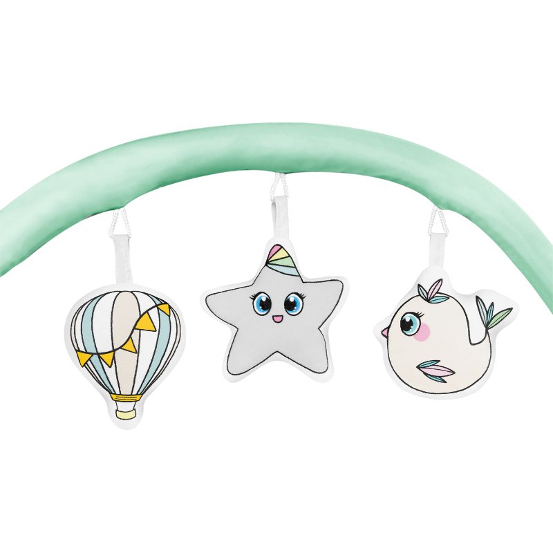 Ліжечко Lionelo Flower Turquoise - Дитяче манеж