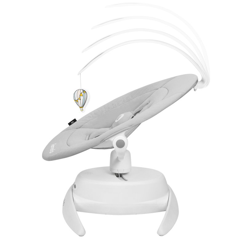 Шезлонг Lionelo Iris Grey Concrete Крісло-гойдалка