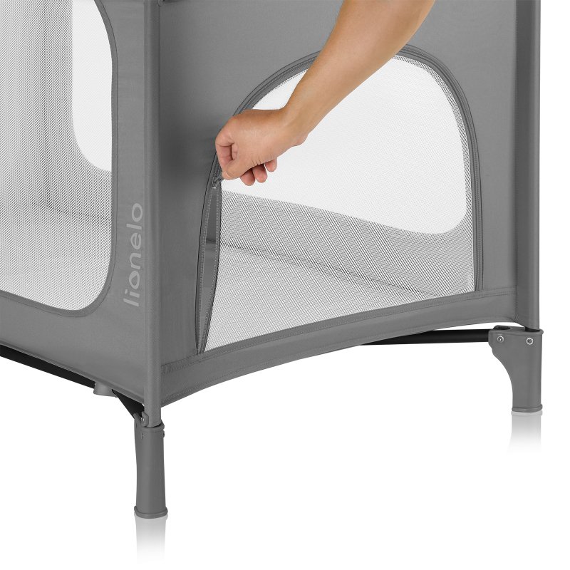 Ліжечко Lionelo Jasmin Easy Fold Grey Stone Дитяче 2 в 1