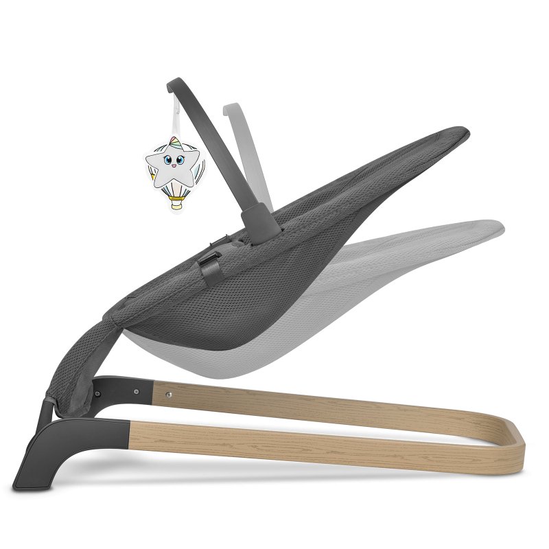 Шезлонг Lionelo June Air Grey Graphite Крісло-гойдалка