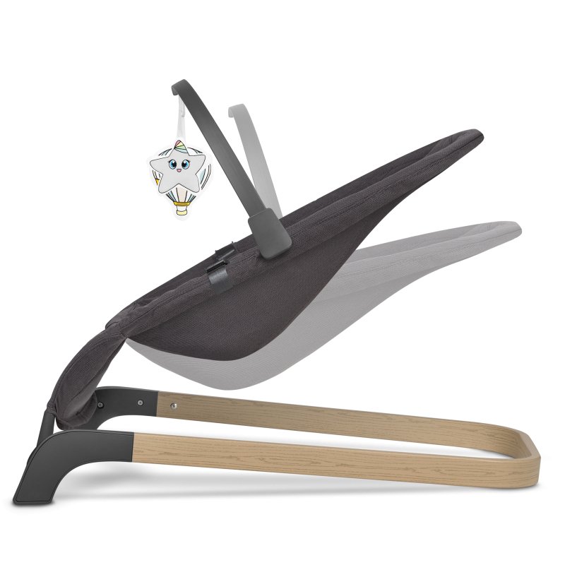 Шезлонг Lionelo June Grey Stone Крісло-гойдалка