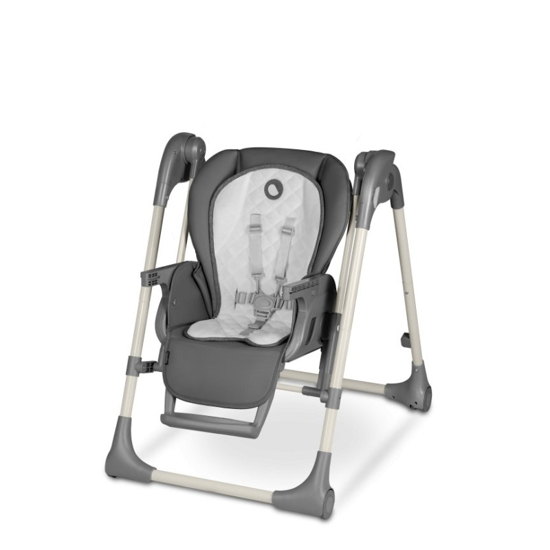 Шезлонг Lionelo Laurice Grey Stone Стільчик для годування з функцією гойдалки