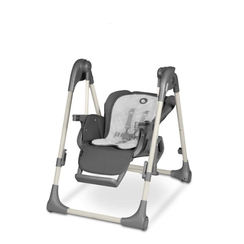 Шезлонг Lionelo Laurice Grey Stone Стільчик для годування з функцією гойдалки
