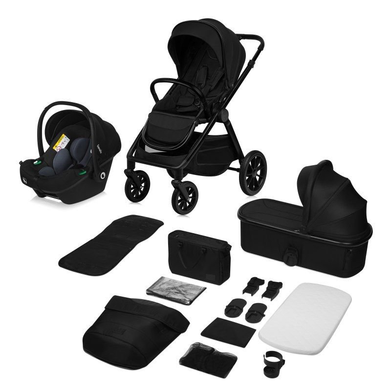 Універсальна коляска 3 в 1 Lionelo Layla Black Onyx
