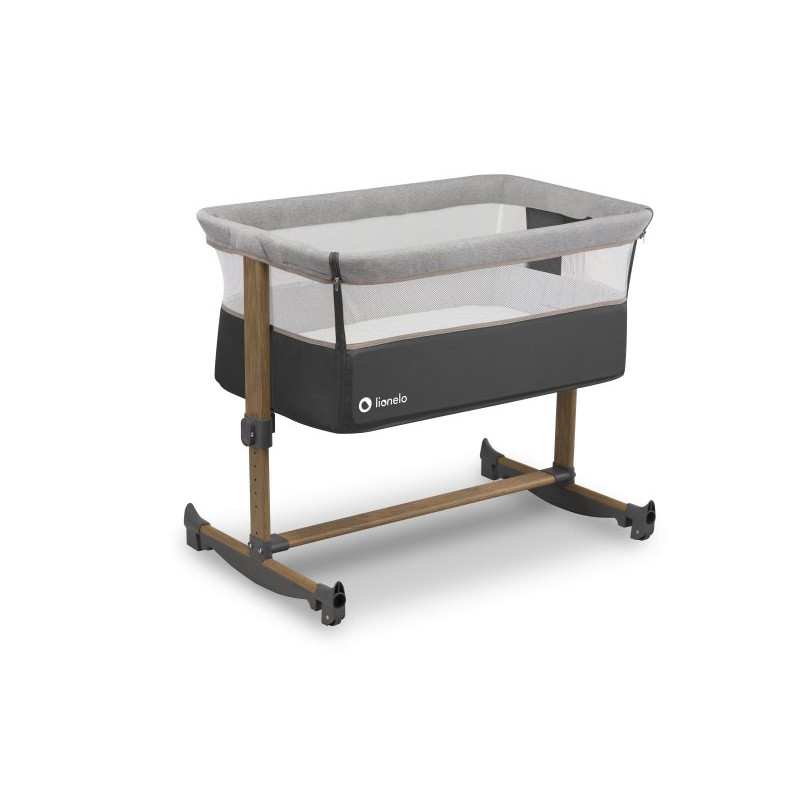 Ліжечко Lionelo Leonie Grey Stone - Приставне