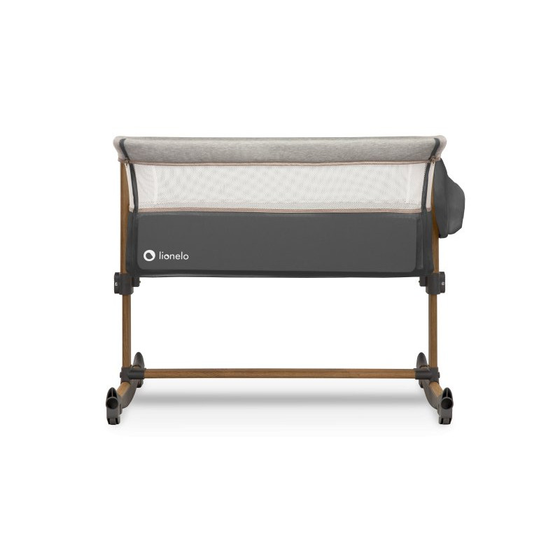 Ліжечко Lionelo Leonie Grey Stone - Приставне