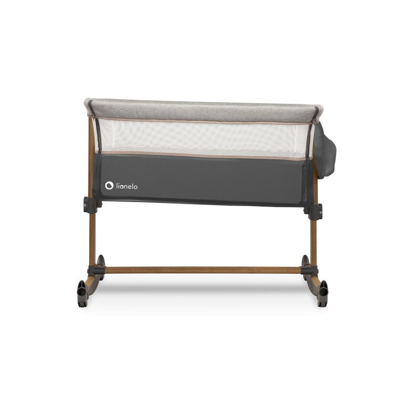 Ліжечко Lionelo Leonie Grey Stone - Приставне