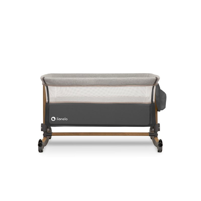 Ліжечко Lionelo Leonie Grey Stone - Приставне