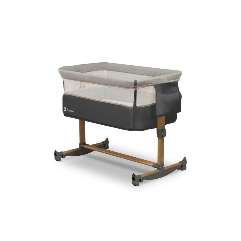 Ліжечко Lionelo Leonie Grey Stone - Приставне